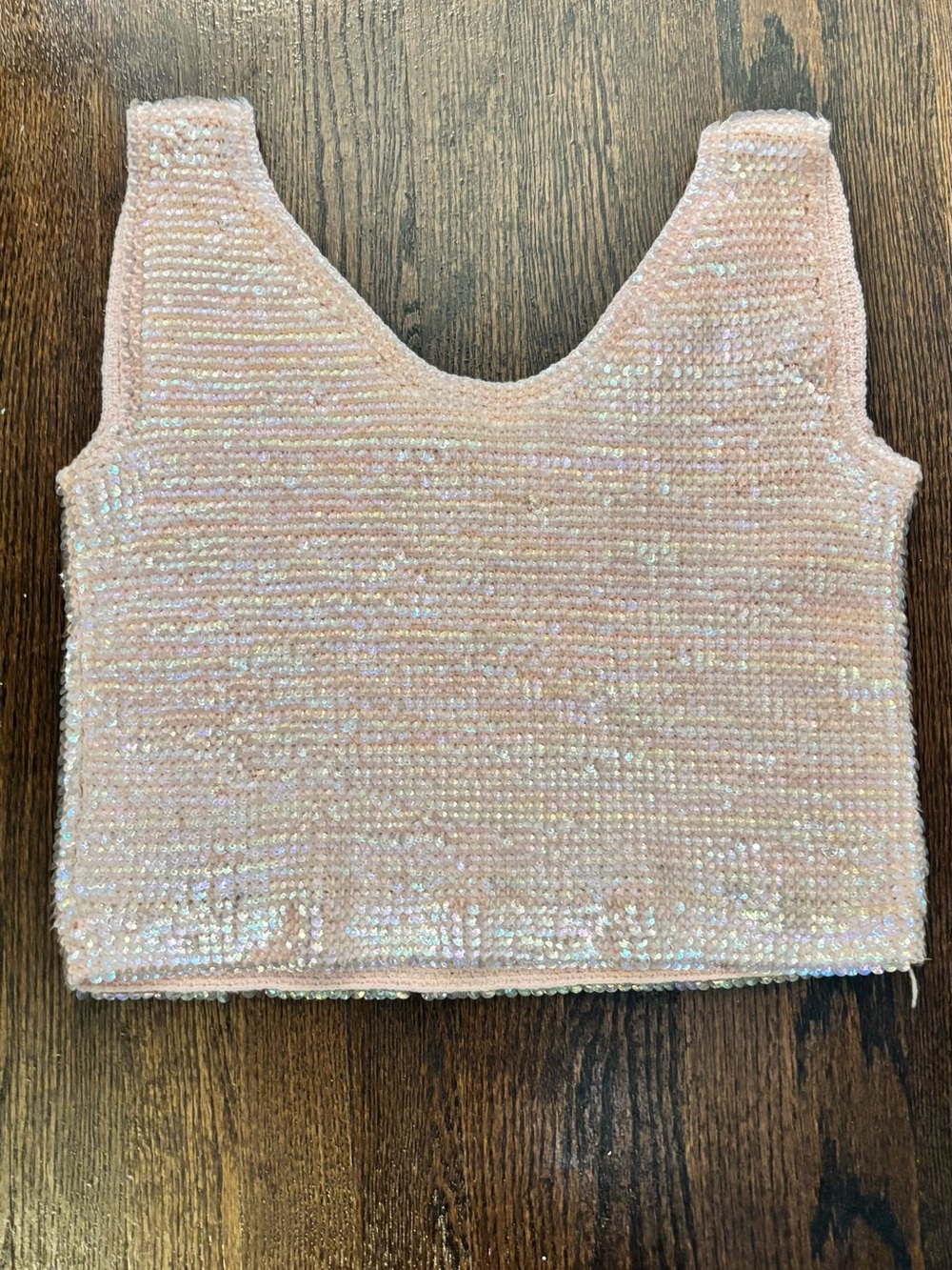 Vintage Handmade Iridescent Sequin Tank